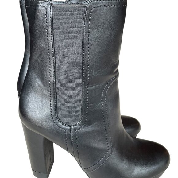 Bar III Women's Graciie P Faux Leather Ankle Boots Black, Size 9 - Picture 6 of 11